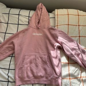 Glossier “original pink hoodie”